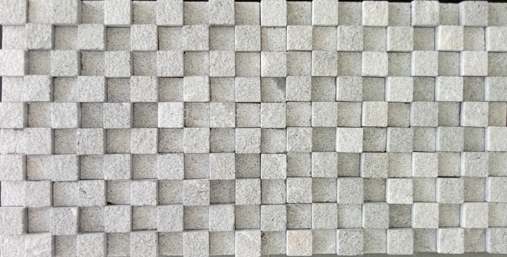 Grey 3D Marble Sandblast Sandstone Mosaic Stone Tiles